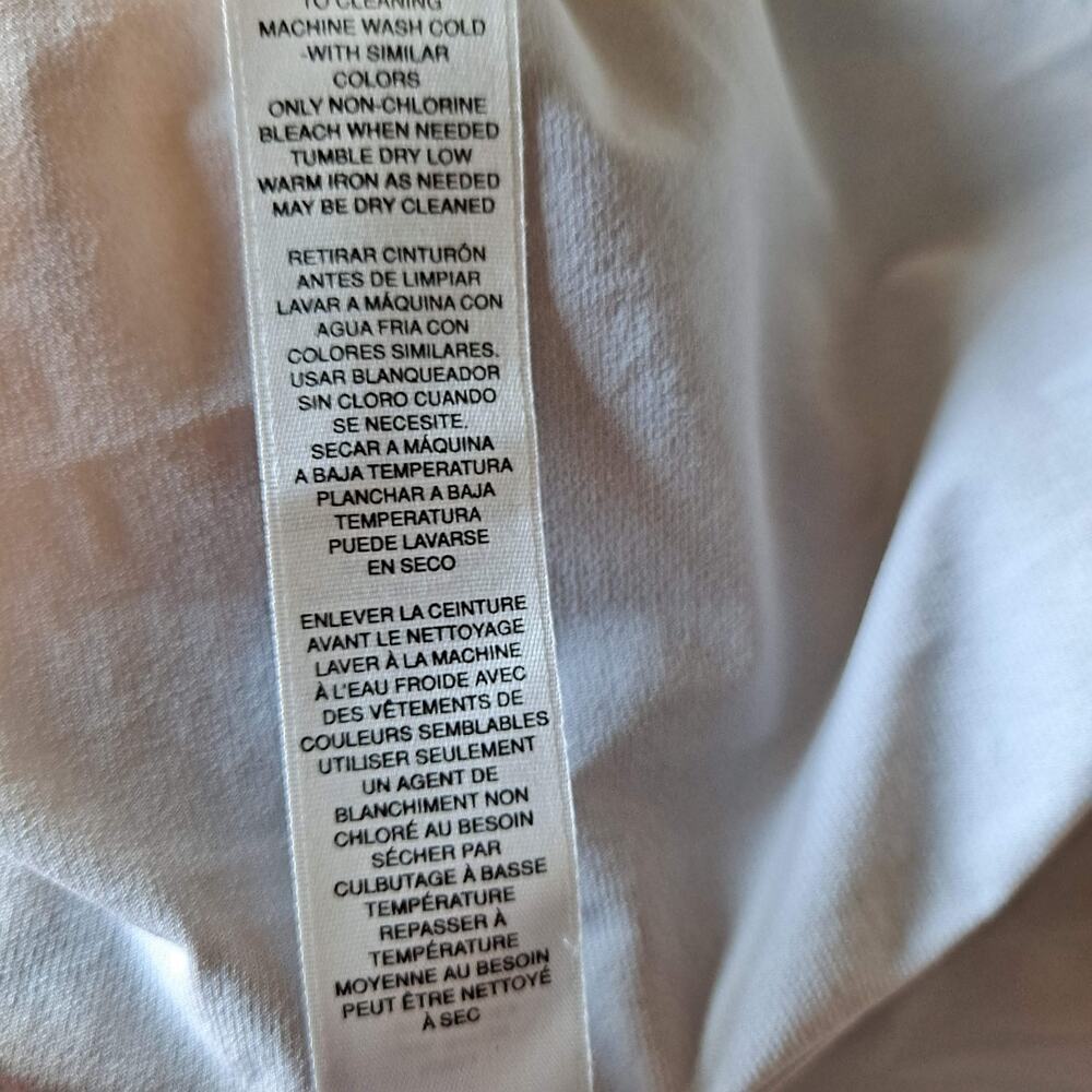 White House Black Market Sleeveless Stripe Surplice Sheath Dress White Black 12 - Picture 14 of 15